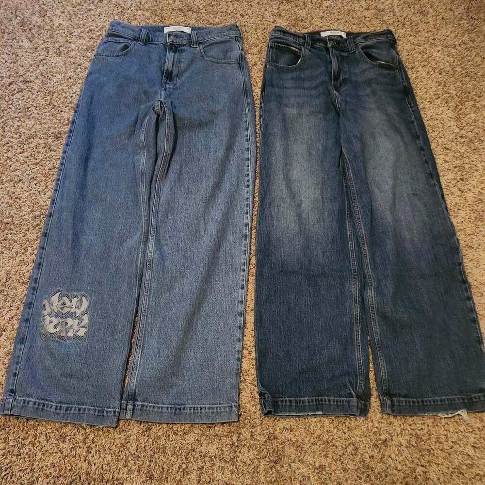 Hollister Co. Men's Blue and Navy Jeans